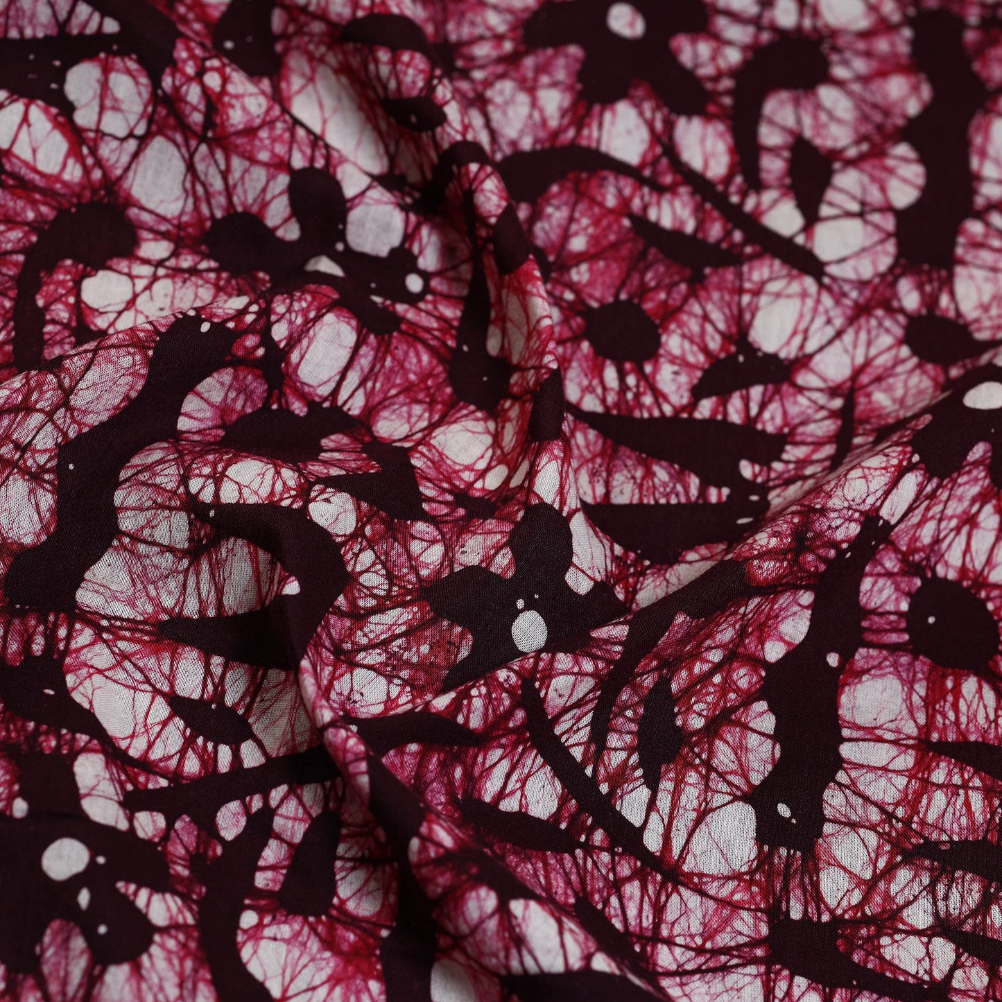 Purple - Hand Batik Printed Cotton Blouse Piece