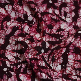 Purple - Hand Batik Printed Cotton Blouse Piece