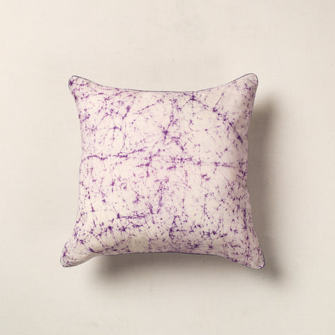 Purple Hand Batik Printed Cotton Cushion Cover