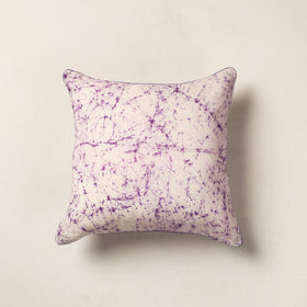 Purple Hand Batik Printed Cotton Cushion Cover