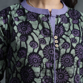 Buy Hand Batik Printed Cotton Kurta for Women