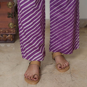  Hand Batik Printed Cotton Kurta with Palazzo & Dupatta Set 15 