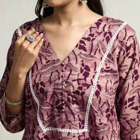  Hand Batik Printed Kurta