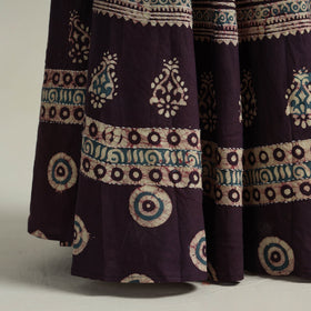 Buy Hand Batik Printed Running Stitch Cotton Long Skirt 24 Online l iTokri.com