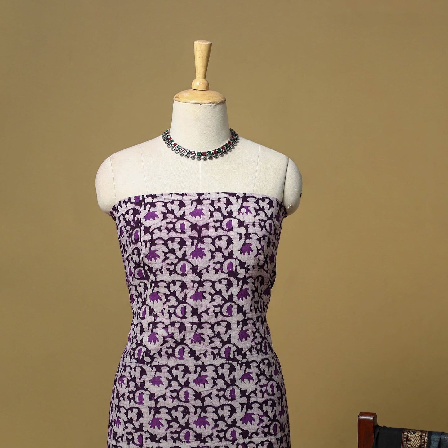 Hand batik cotton 2pc unstitched dress material 27