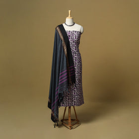 Hand batik cotton 2pc unstitched dress material 27