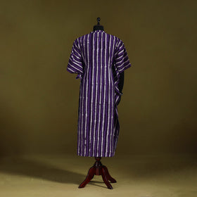 Hand batik cotton long kaftan 03 - handcrafted
