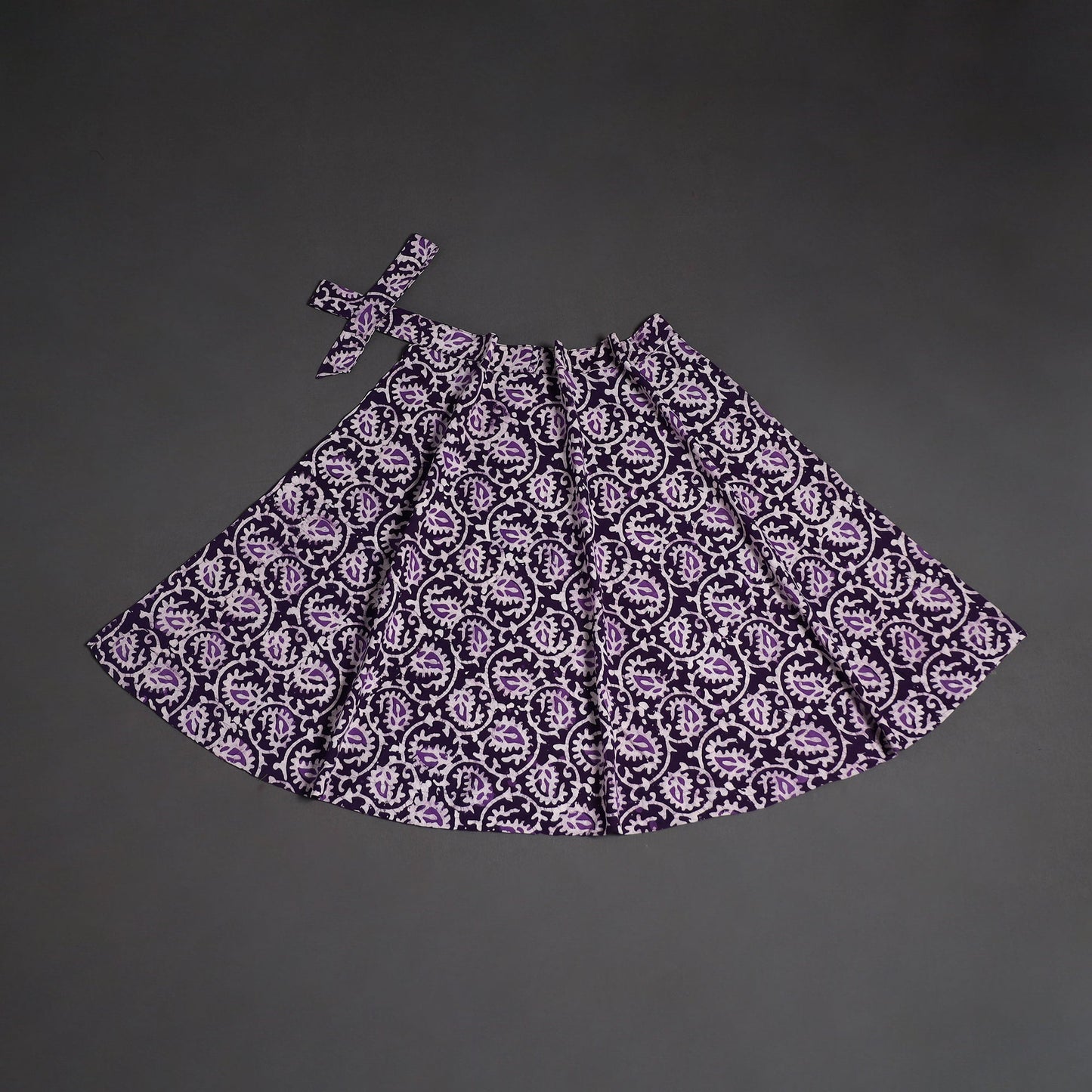 Hand batik cotton wrap around skirt 107 - handcrafted