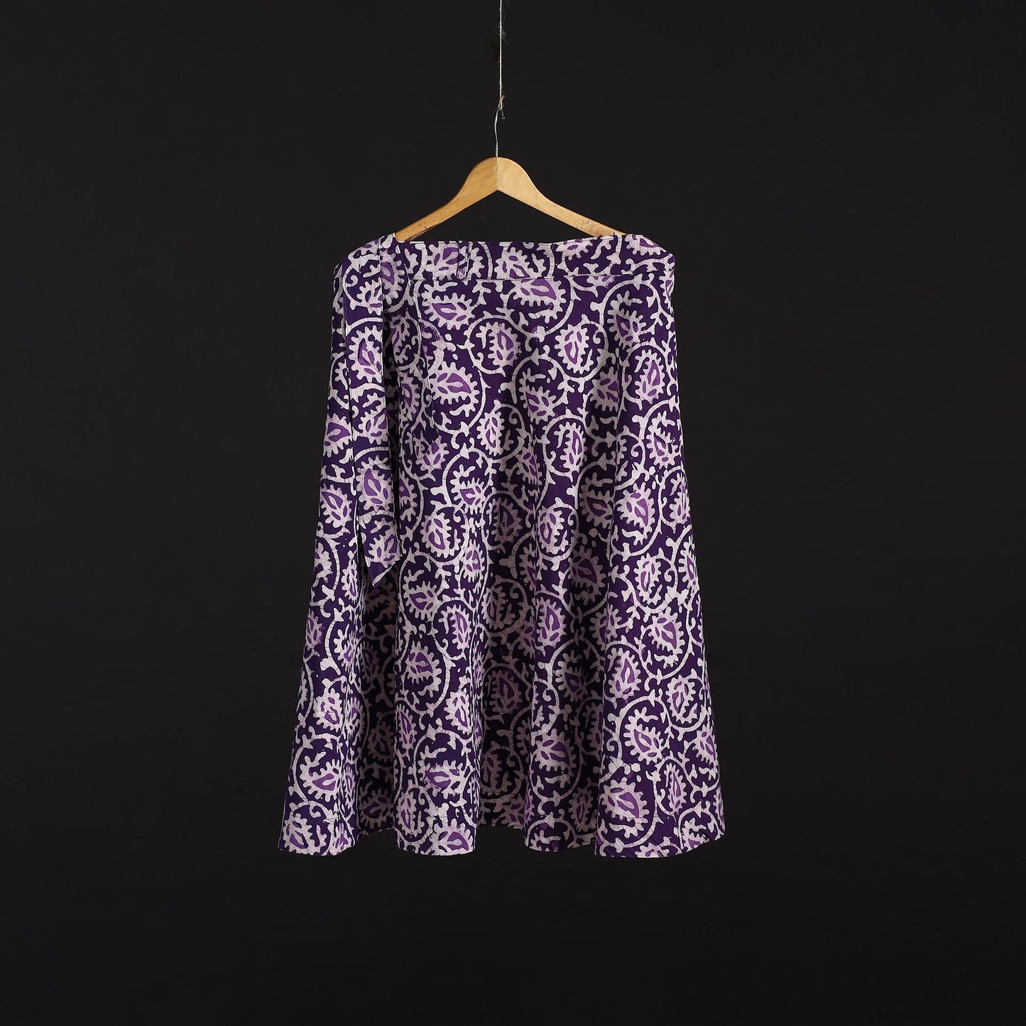 Hand batik cotton wrap around skirt 107 - handcrafted