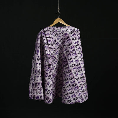 Hand block batik print cotton wrap around skirt 11
