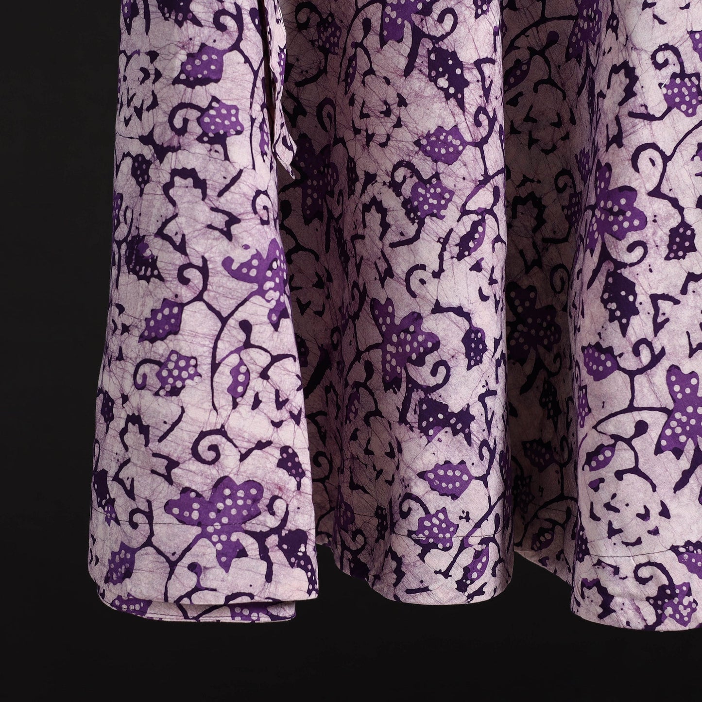 Hand batik cotton wrap around skirt 93 - handcrafted