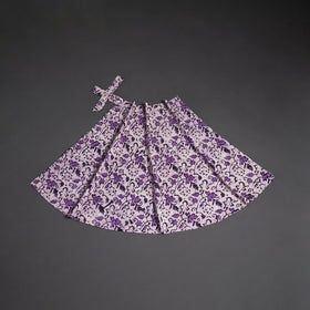 Hand batik cotton wrap around skirt 93 - handcrafted