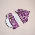 Hand block batik print table napkins (set of 4) 26