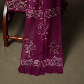 Hand block jaipur print cotton 3pc unstitched dress