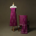 Hand block jaipur print cotton 3pc unstitched dress