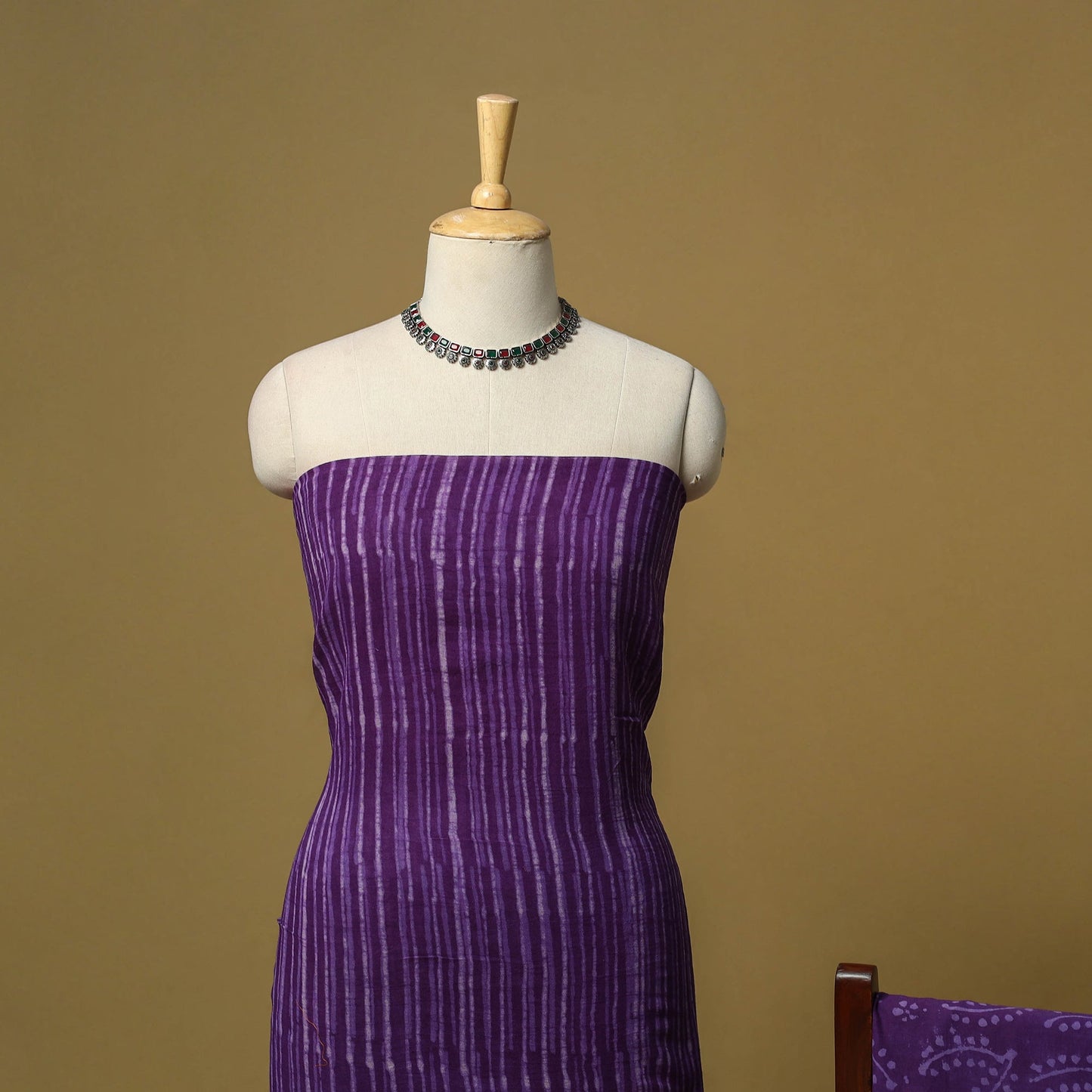 Hand jaipur linen 3pc unstitched dress material 22