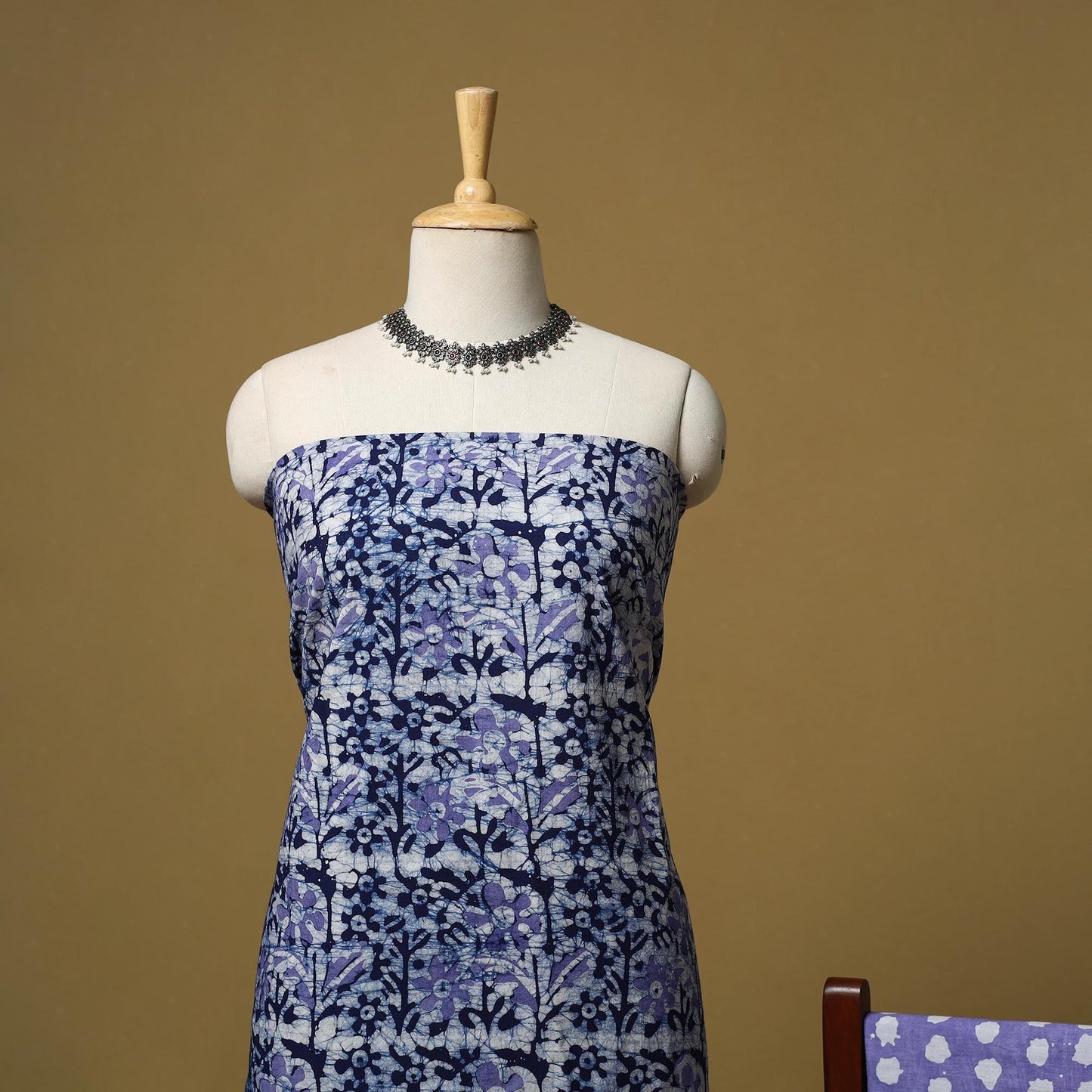 Hand kutch batik cotton 3pc unstitched dress material 19