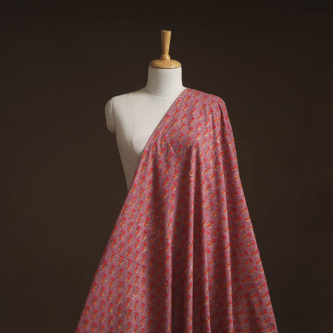 Hand block print cotton sanganeri fabric 02 - handcrafted