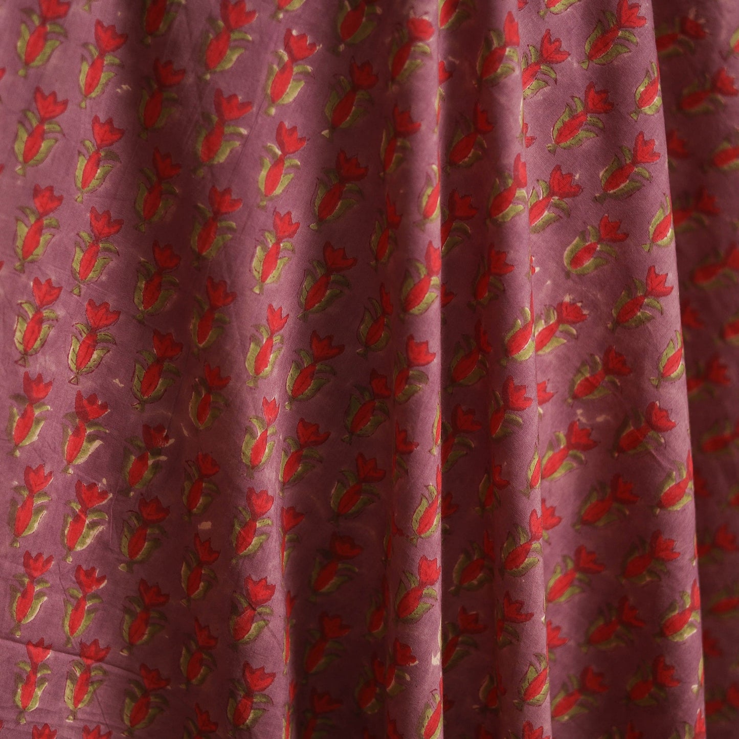 Hand block print cotton sanganeri fabric 02 - handcrafted