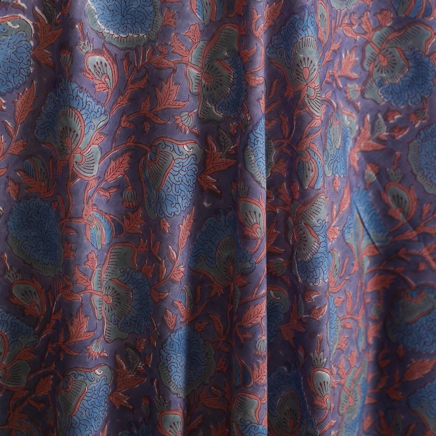 Hand block print cotton sanganeri fabric 16 - handcrafted