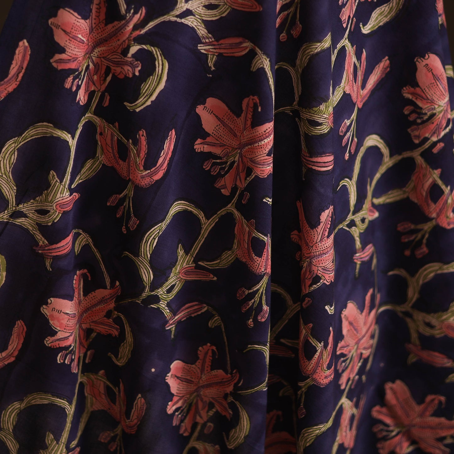 Hand block print cotton sanganeri fabric 20 - handcrafted