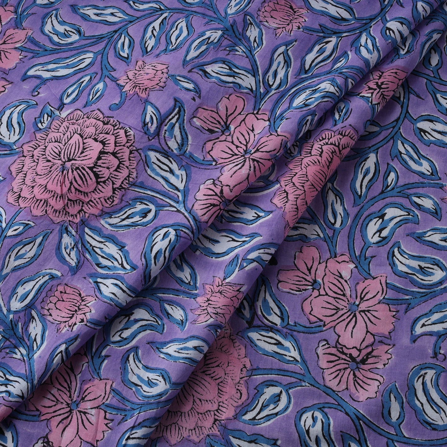 Hand cotton sanganeri fabric 23 - handcrafted