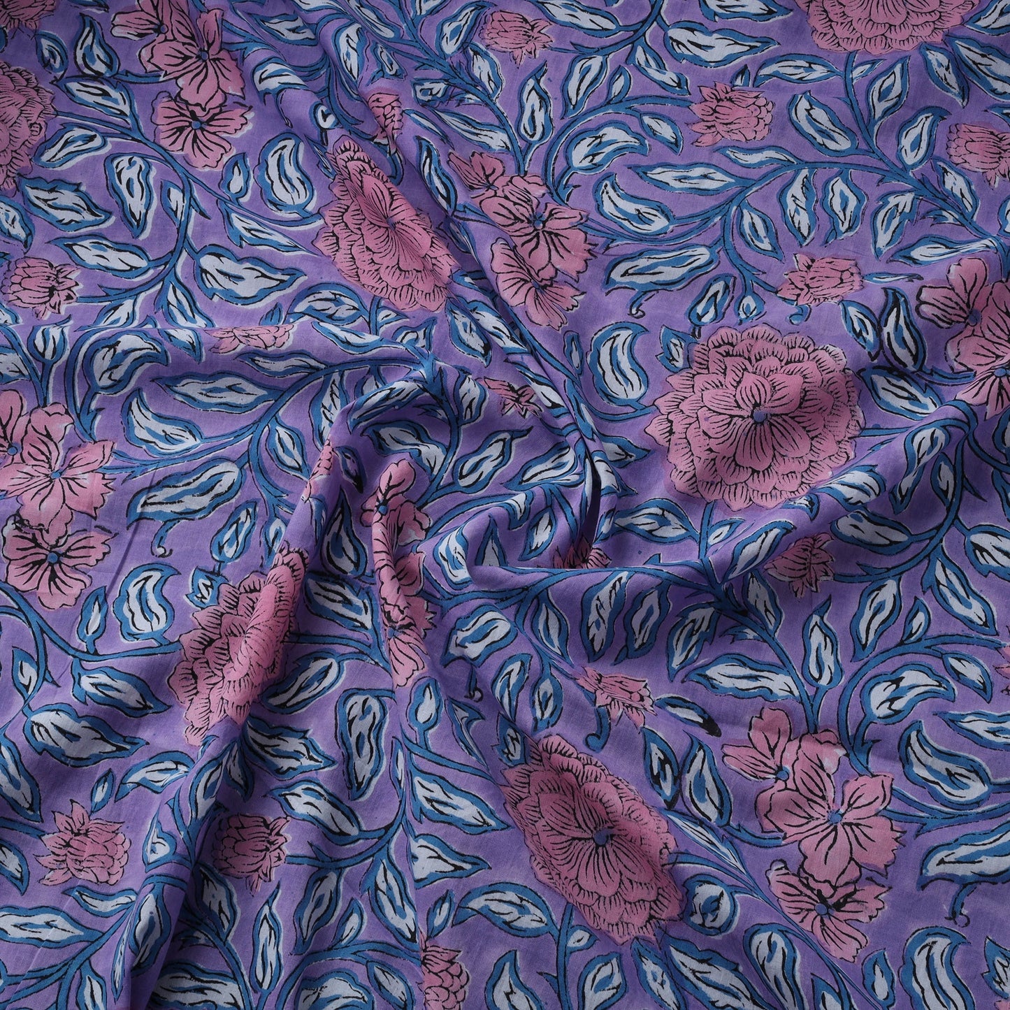 Hand cotton sanganeri fabric 23 - handcrafted
