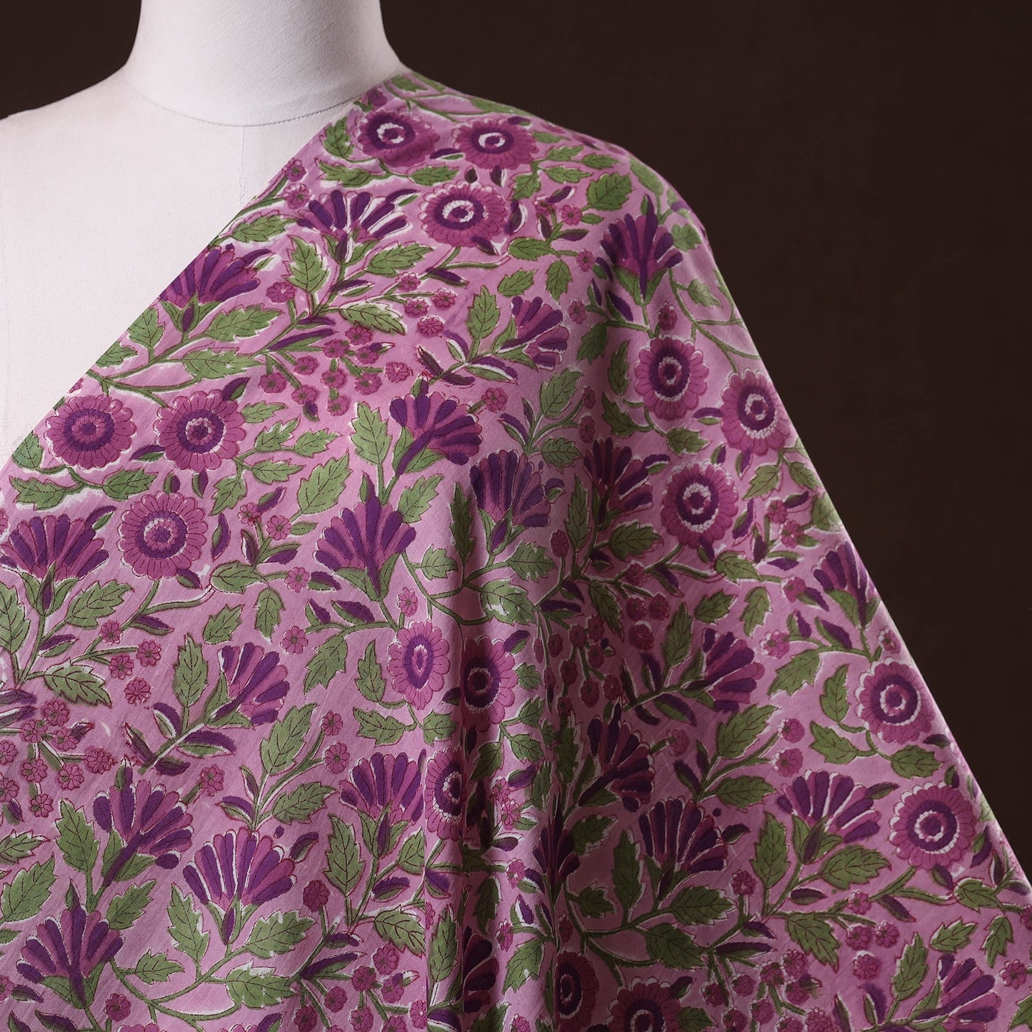 Hand cotton sanganeri fabric 54 - handcrafted