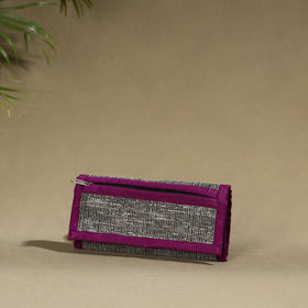 Purple Handcrafted Audio Tape Clutch Wallet