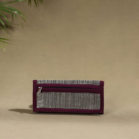 Purple Handcrafted Audio Tape Clutch Wallet