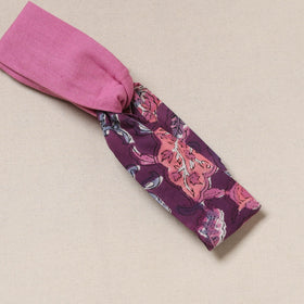 Handcrafted cotton elastic headband 06