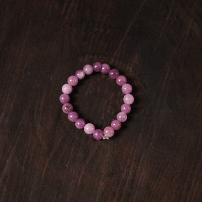 Purple Handcrafted Glass Stone Bracelet