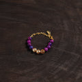 Handcrafted glass stone kundan work bracelet 34