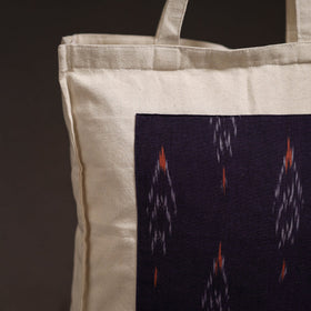 Handcrafted ikat patch shoulder bag 07