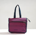 Purple Handcrafted Jacquard Cotton Hand Bag