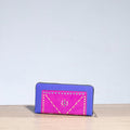 Purple Handcrafted Kutch Leather Wallet