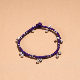  Handcrafted Patwa Thread & Ghungroo Work Anklet 