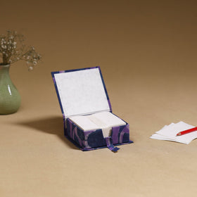 Purple - handcrafted printed card holder with slips 18