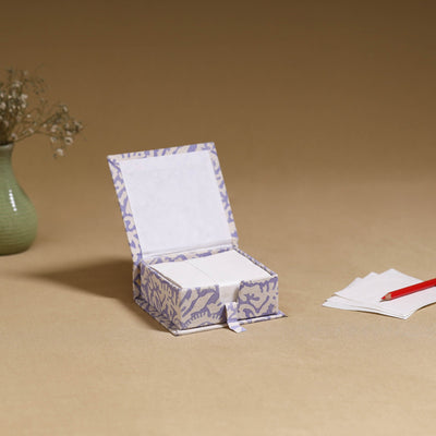 Purple - handcrafted printed card holder with slips 28