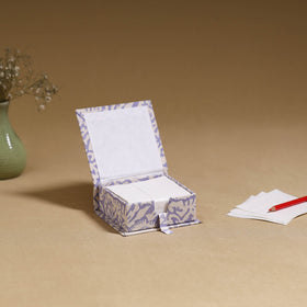 Purple - handcrafted printed card holder with slips 28