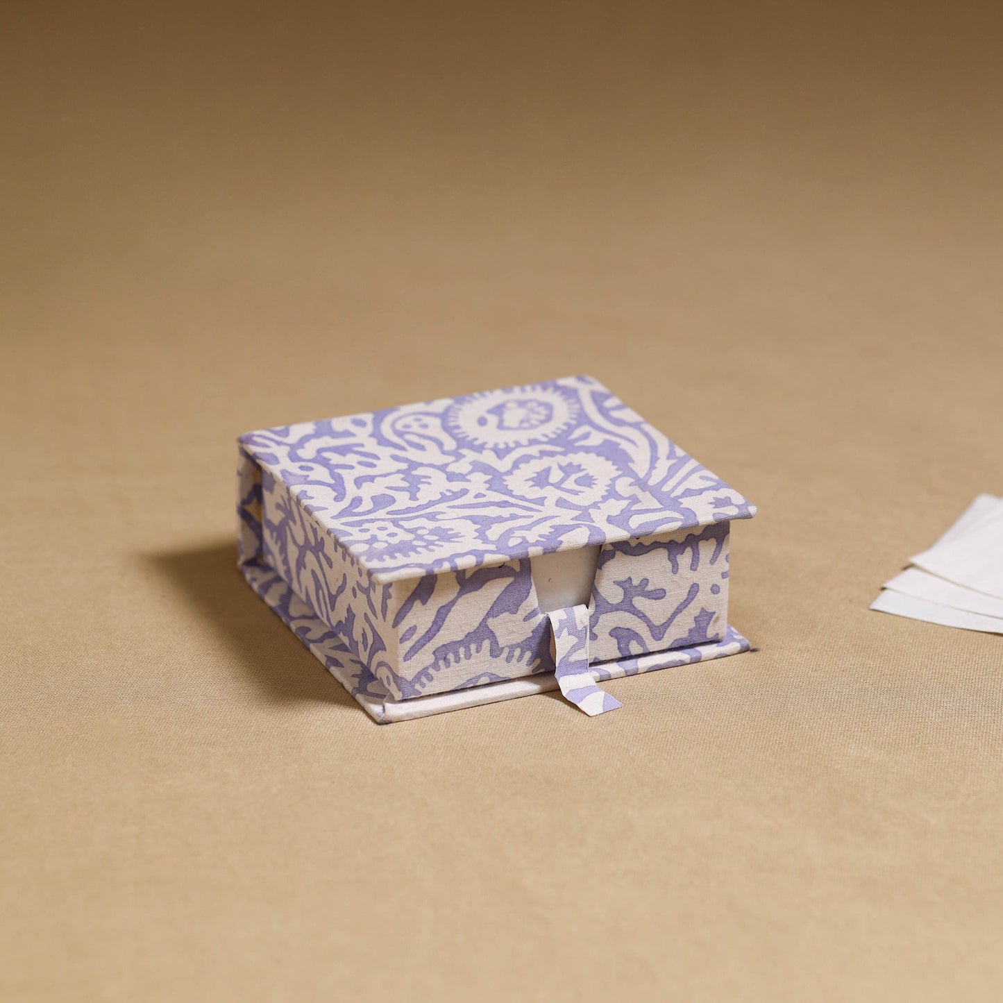 Purple - handcrafted printed card holder with slips 28