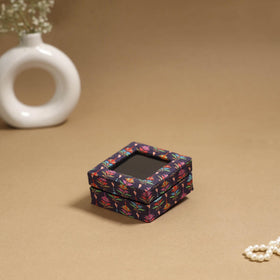 Handcrafted printed fabric ring/earring box 30