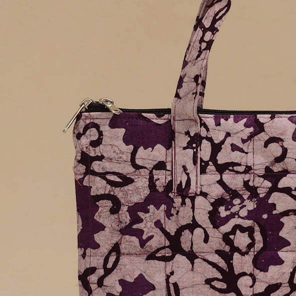 Handcrafted quilted handbag 14