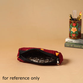 Handcrafted quilted pencil pouch 02