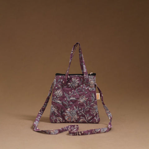 Handcrafted quilted sling bag 13