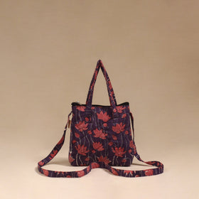 Handcrafted quilted sling bag 16