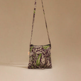 Handcrafted quilted sling bag 18
