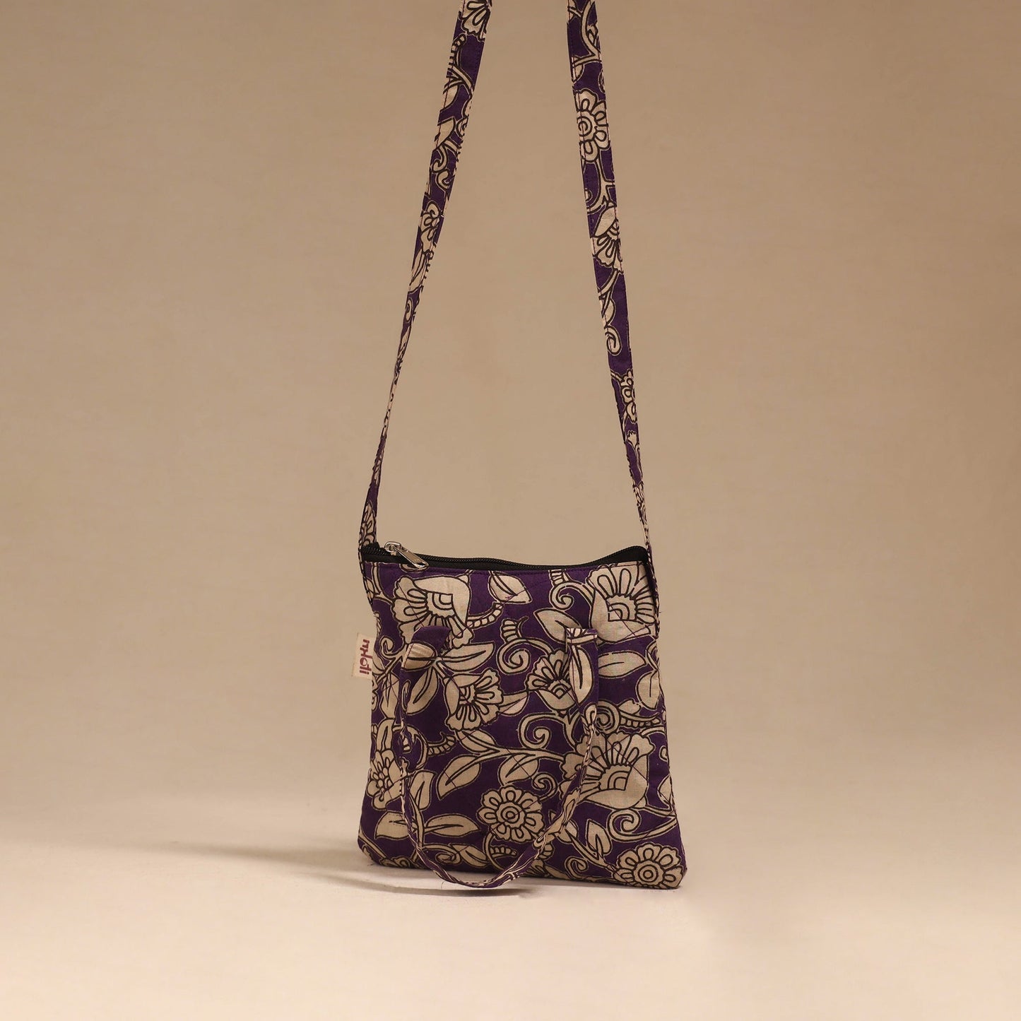 Handcrafted quilted sling bag 19