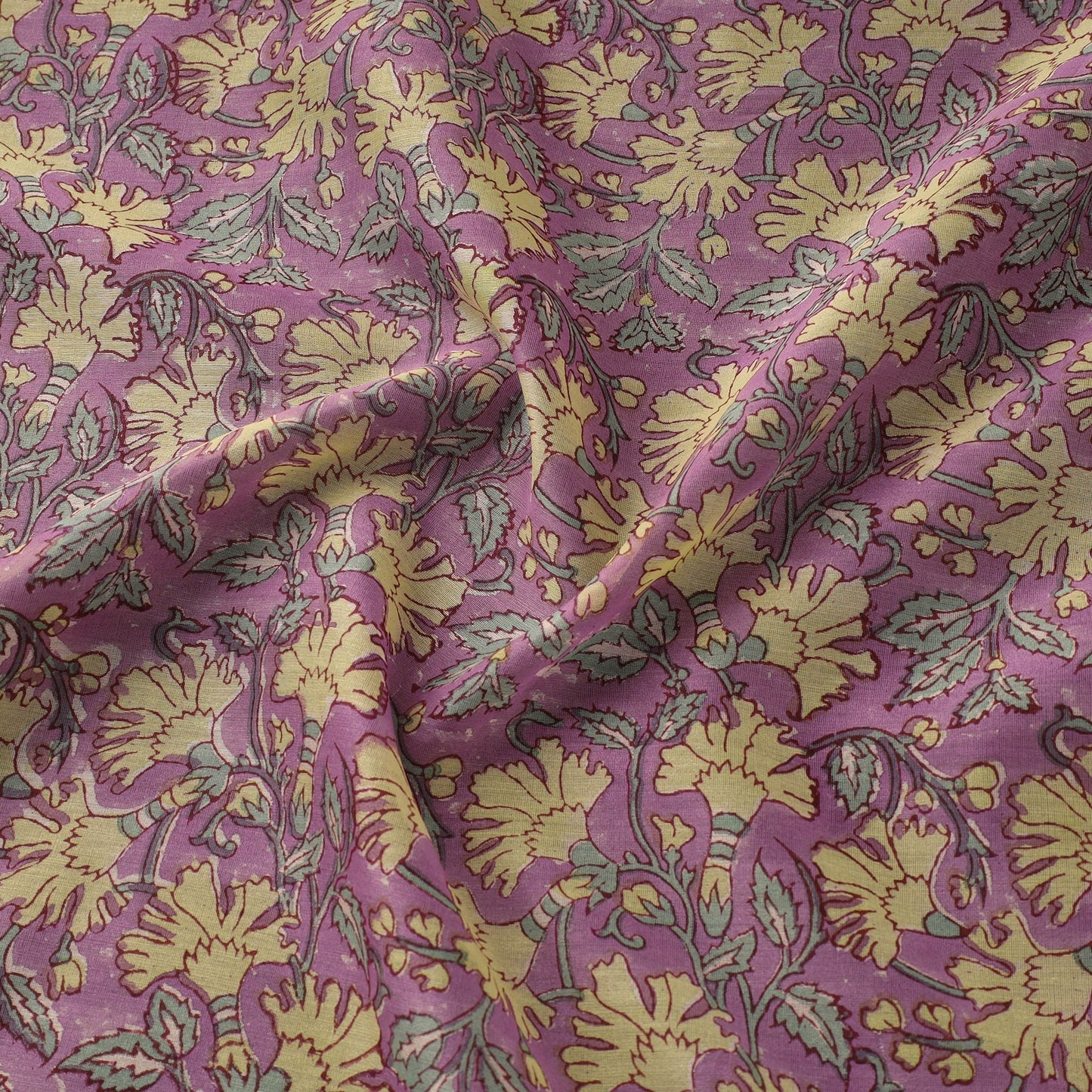 Handloom chanderi silk hand sanganeri fabric 13