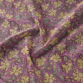 Handloom chanderi silk hand sanganeri fabric 13